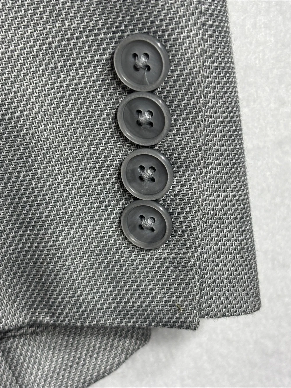 Van Heusen Studio Textured Two-Button Elbow Patches Sport Coat Jacket